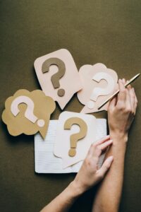Question Marks on Paper Crafts